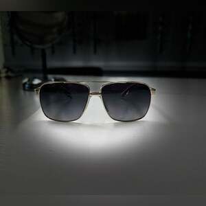 Versace Stylish Gold and Black Sunglasses
